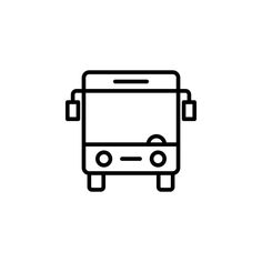 a black and white line drawing of a bus