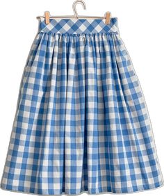 Preppy Plaid Cotton Skirt, Gingham Skirt For Summer Picnic, Spring Gingham Pleated Skirt, Summer Gingham Skirt For Picnic, Plaid Cotton Skirted Bottoms, Summer Plaid Pleated Skirt, Plaid Cotton Relaxed Skirt, Gingham Pleated Skirt For Summer, Blue Cotton Pleated Skirt For Summer