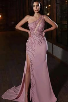 Pink Prom Dresses Mermaid, Applique Prom Dress, Prom Dress Mermaid, Pink Evening Dress, Rose Applique, Pink Prom Dress, Dress Mermaid, Elegant Prom Dresses