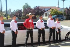 Quince Chambelanes Outfits Charro, Quince Charro Chambelanes, Mariachi Chambelanes Outfits, Mexican Chambelanes Outfits, Chambelan Red Outfit, Red Charro Chambelanes Outfits, Charro Quinceanera Chambelanes, Red And White Chambelanes Outfits, Red Quince Chambelanes Outfits