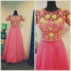 Panjabi Dress, Kurti Long, Designers Dresses, Long Skirt And Top, Frocks And Gowns, Indian Wedding Gowns, Choli Dress