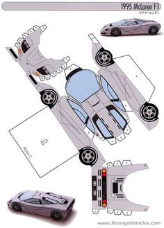 an image of a paper model of a car