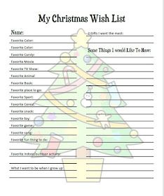 a christmas wish list with a tree on the top and words below it that says,'my christmas wish list '