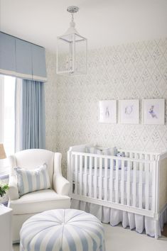 the baby's room is clean and ready to be used for its new nursery