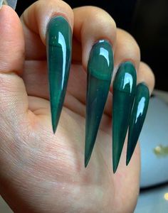 Red Acrylic Nails, Stiletto Nails Designs, Exotic Nails, Jelly Nails, Diy Nail Designs, Gel Nail Designs, Nail Shapes, Best Acrylic Nails