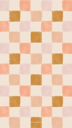 an orange and pink checkered wallpaper pattern