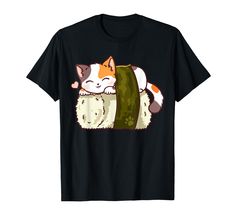 PRICES MAY VARY. Lightweight, Classic fit, Double-needle sleeve and bottom hem Premium Gift Idea, Sushi Cat, Cat Kawaii, Japanese Tshirt, Anime Shirt, Cute Shirts, Branded T Shirts, Custom Tshirts, Collar Styles