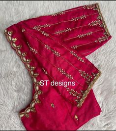 Latest Fashion Blouse Designs, Marriage Dresses, Basic Blouse Designs, Dress Designs For Stitching, Pink Blouse Designs, Work Blouse Designs, Latest Bridal Blouse Designs, Maggam Work Blouse, Latest Blouse Designs Pattern