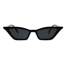 Women's pimpy narrow rectangular gothic cat eye minimal retro sunglasses. (p6429) Size: one size.  Color: Black.  Gender: female.  Age Group: adult. Cheap Black Cat Eye Casual Sunglasses, Pointy Sunglasses, Goth Glasses, Elegant Black Cat Eye Sunglasses, Goth Sunglasses, Black Cat Eye Sunglasses For Beach, Goth Cat, Retro Black Cat Eye Sunglasses, Black Cat Eye Sunglasses With Anti-reflective For Summer