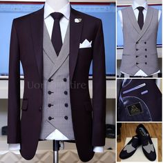 3piece Suit Men Wedding, 3piece Suit Men, 5 Piece Suit, Wedding Royal, Mens Casual Suits, Groom Dress Men, Blazer Outfits Men, Der Gentleman