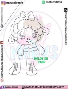 a drawing of a girl in boots with the words molde de paco on it