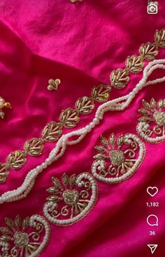 Khatliwork Blouse Design, Hand Work Embroidery Dupatta, Handwork Embroidery Design Suits, Dabka Work Embroidery Suits, Khatli Work Blouse Design New, Hand Work Embroidery Suits, Khatli Work, Gold Work Embroidery, Saree Embroidery Design