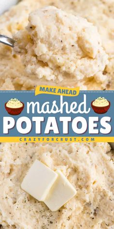 Look no further than the BEST Make Ahead Mashed Potatoes! Perfectly smooth and creamy, these homemade mashed potatoes are a Thanksgiving side dish to impress. Save this Thanksgiving dinner recipe!