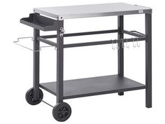 an image of a kitchen cart on wheels