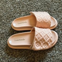 Shop Talulah Shoes Brand New, Never Worn Cute Louis Vuitton Look Alike Emblems Adjustable Straps Great For Spring, Summer And Into Fall Pink Slides, Shoes Brand, Look Alike, Shoe Brands, Women's Shoes Sandals, Shoes Sandals, Slides, Adjustable Straps, Shoes Heels