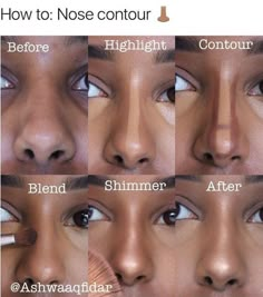 Nose Contour, How To Contour, Nose Makeup, Hanging Shoe Organizer, Nose Contouring, Makeup Artist Tips