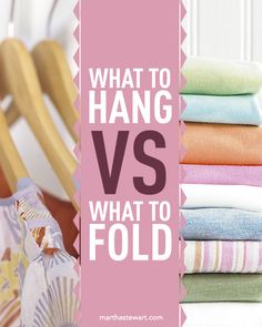 what to hang vs what to fold