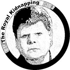 the royal krapping logo with a man's face in black and white