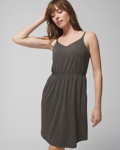 Linen Jersey Mini Bra Dress - Soma Soma Intimates, Bra Dress, The Vanishing, New Bra, Getting Dressed, Shelf Bra, Sleepwear Pajamas, Linen Women, Linen Dresses