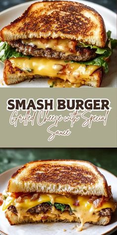 🧀🍔 Looking for the ultimate comfort food? This Smash Burger Grilled Cheese with its rich special sauce is a game-changer. Perfect for a quick lunch or an indulgent dinner treat! 😍🔥 #SmashBurgerLove #CheesyDelights #QuickComfortFood #FoodieHeaven #SimpleAndDelicious #RecipeInspo 🥪