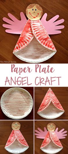 paper plate angel craft for kids to make