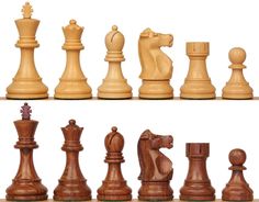 a set of wooden chess pieces sitting on top of each other