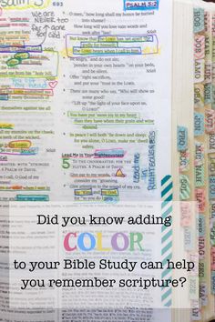 an open bible with the words did you know adding to your bible study can help you remember scripture?