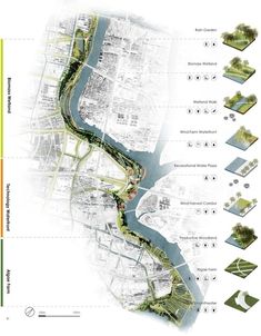 an image of a map that shows the various areas in which there are trees and water