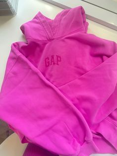 Hot Pink Gap Hoodie, Gap Pink Hoodie, Cosy Fits, Funky Fits, Hot Pink Hoodie, List Inspiration