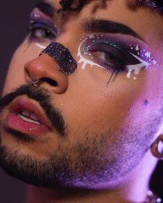 Trixie Cosmetics (@trixiecosmetics) posted on Instagram • Feb 11, 2021 at 4:27pm UTC Cosmic Being, Trixie Cosmetics, Ace Pride, Dark Eyeshadow, Snow Bunny, Cool Makeup, Creative Makeup Looks, Dark And Light