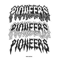 some type of lettering that is black and white with the words power powers on it