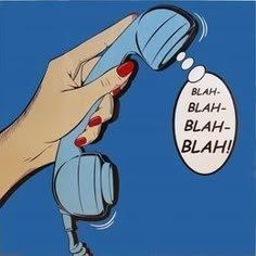 a woman's hand holding a blow dryer with the words blaih - blah on it