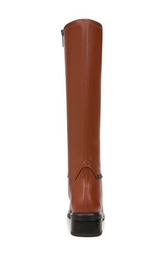 Classic details lend a refined appearance to this tall boot that's the perfect go-to for elevating in-office or off-duty looks. 1 3/4" heel; 6" shaft; 9 3/4" calf circumference Synthetic upper, lining and sole Imported Elegant Tall Boots For Workwear, Elegant Tall Boots For Work, Tall Leather Boots For Work, Elegant Tall Heeled Boots For Workwear, Elegant Tall Heeled Boots For Work, Leather Tall Heeled Boots For Work, Tall Leather Heeled Boots For Workwear, Classic Tall Boots For Workwear, High Shaft Heeled Boots For Work