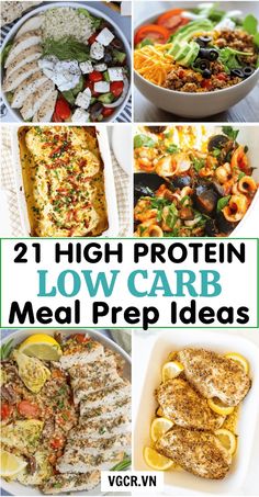 high protein low carb meal prep ideas