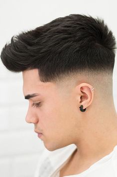 Voluminous Bang For A Walk Around The City #menshaircuts #undercut #longtop ❤️ Want to find a suitable fade haircut for men? Lots of cool styles are here! ❤️ See more: #lovehairstyles #hair #hairstyles #haircuts Trending Hairstyles For Men, Fade Cut, Human Hair Pieces