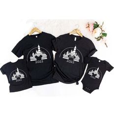 Disney Family Vacation Mickey And Minnie Castle Matching T-shirts Family Disney Trip, Matching T Shirts, Disney Family Vacation, Disney Family, Mickey And Minnie, Disney Trip, Disney Shirts, Disney Trips, Family Vacation