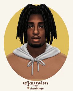 a man with dreadlocks wearing a hoodie