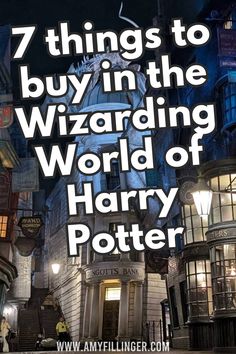 the wizarding world of harry potter with text overlay