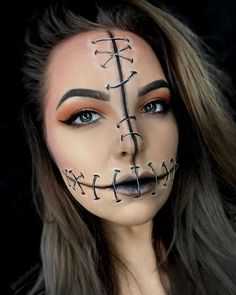 Halloween Makeup Diy Easy, Cool Halloween Makeup, Amazing Halloween Makeup