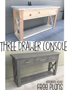 this is an easy diy project to make a console table