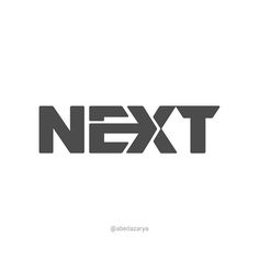 the word next is written in black and white