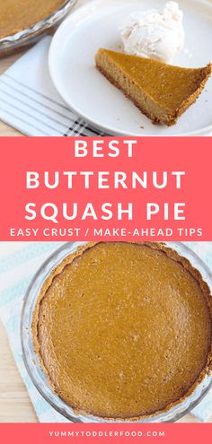 the best butternut squash pie recipe is easy to make and it's so delicious