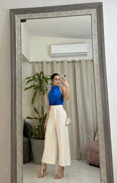 Flight Attendant Inspired Outfit, Blue Formal Outfit For Women, Night Out Outfit Classy Fancy Dinner, Shein Outfits Work, Semi Formal Women Outfit, Office Mirror Selfie, Outfit Formal Mujer Juvenil, Semiformal Outfit Mujer, Outfit Formal Juvenil