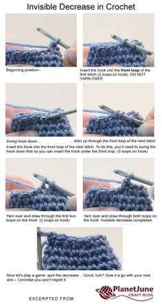 instructions to crochet the invisible beading in this video, you will learn how to