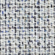 an abstract pattern with blue and white colors on the outside, as well as black and white lines