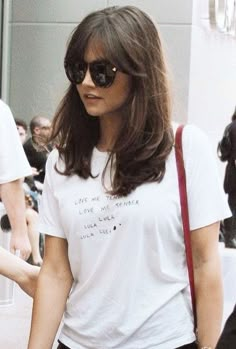 Jenna Coleman Hair, Shoulder Hair, Long Hair With Bangs, Medium Hair Cuts, Grunge Hair