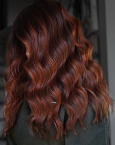 Deep Auburn Hair with Soft Highlights Auburn Hair Color With Highlights Copper, Auburn With Highlights, Fall Auburn Hair, Pinkish Brown Hair, Auburn Hair With Highlights, Deep Auburn Hair, Auburn Hair Balayage, Deep Auburn, Pumpkin Spice Hair