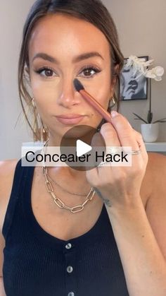 Where Does Concealer Go On Your Face, We’re To Put Concealer, Light Concealer Makeup, Best Way To Apply Concealer, Beginner Concealer, Where To Add Concealer, How To Apply Concealer With A Brush, Concealer Brush How To Use A, Does Concealer Go On Before Foundation