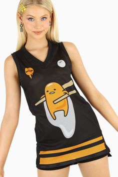 Gudetama So Lazy Shooter - LIMITED ($89AUD) by BlackMilk Clothing Curly Hair Drawing, Black Clothing, Little Designs