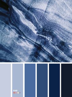 the color scheme is blue and gray, with different shades to choose from in each section